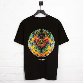 042 Disco Psychedelia Back Print - Tshirt - Black