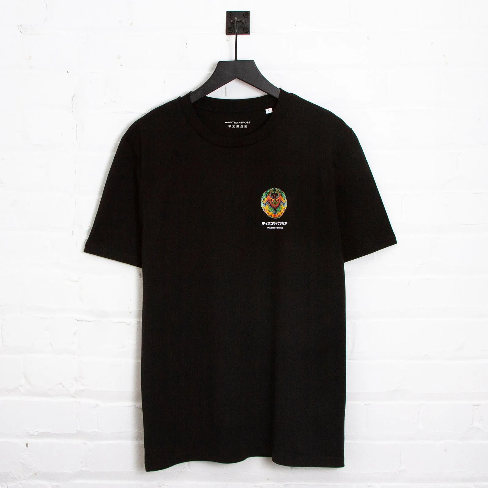 042 Disco Psychedelia Back Print - Tshirt - Black