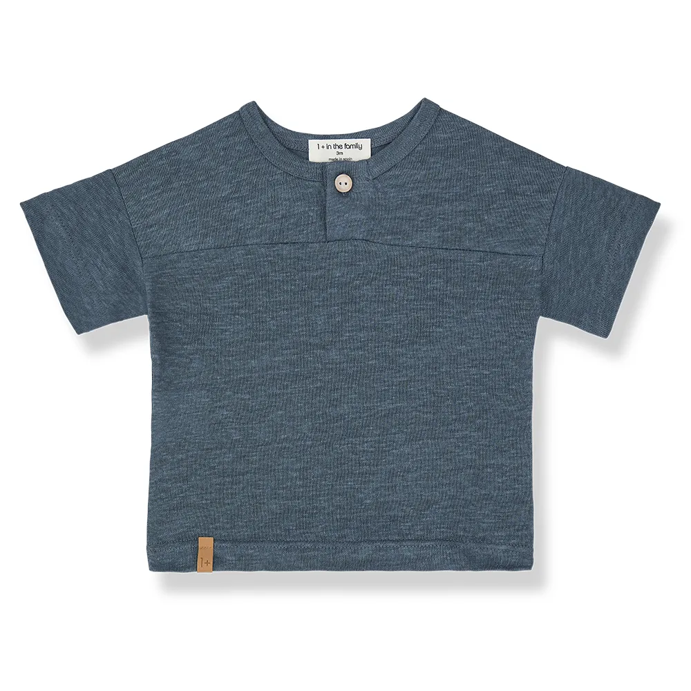 1  in the Family Rafa Petroleum Henley Shirt   Bermuda Set