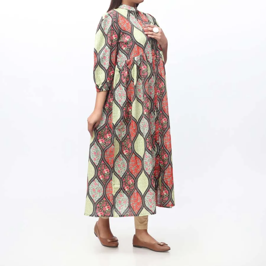 1PC- Digital Printed Khaddar Shirt PW9165