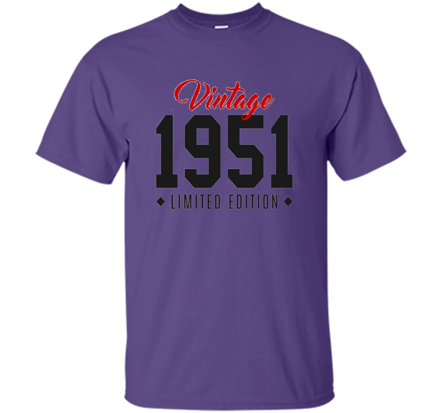 65th Birthday Gift T-Shirt Vintage 1951 Limited Edition Red