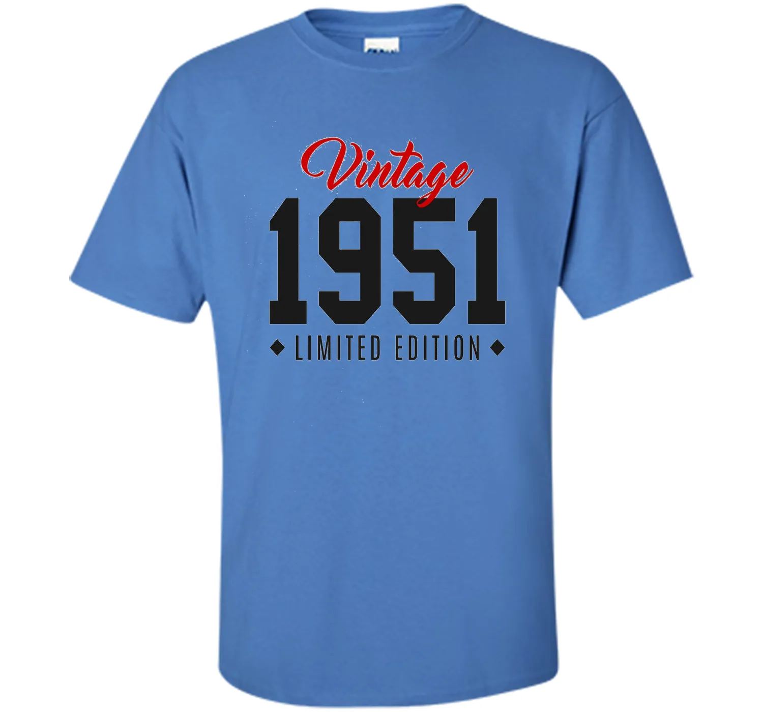 65th Birthday Gift T-Shirt Vintage 1951 Limited Edition Red