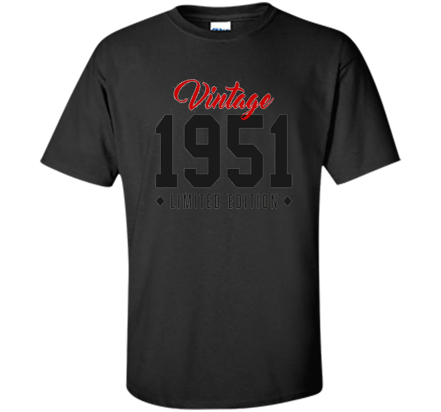 65th Birthday Gift T-Shirt Vintage 1951 Limited Edition Red