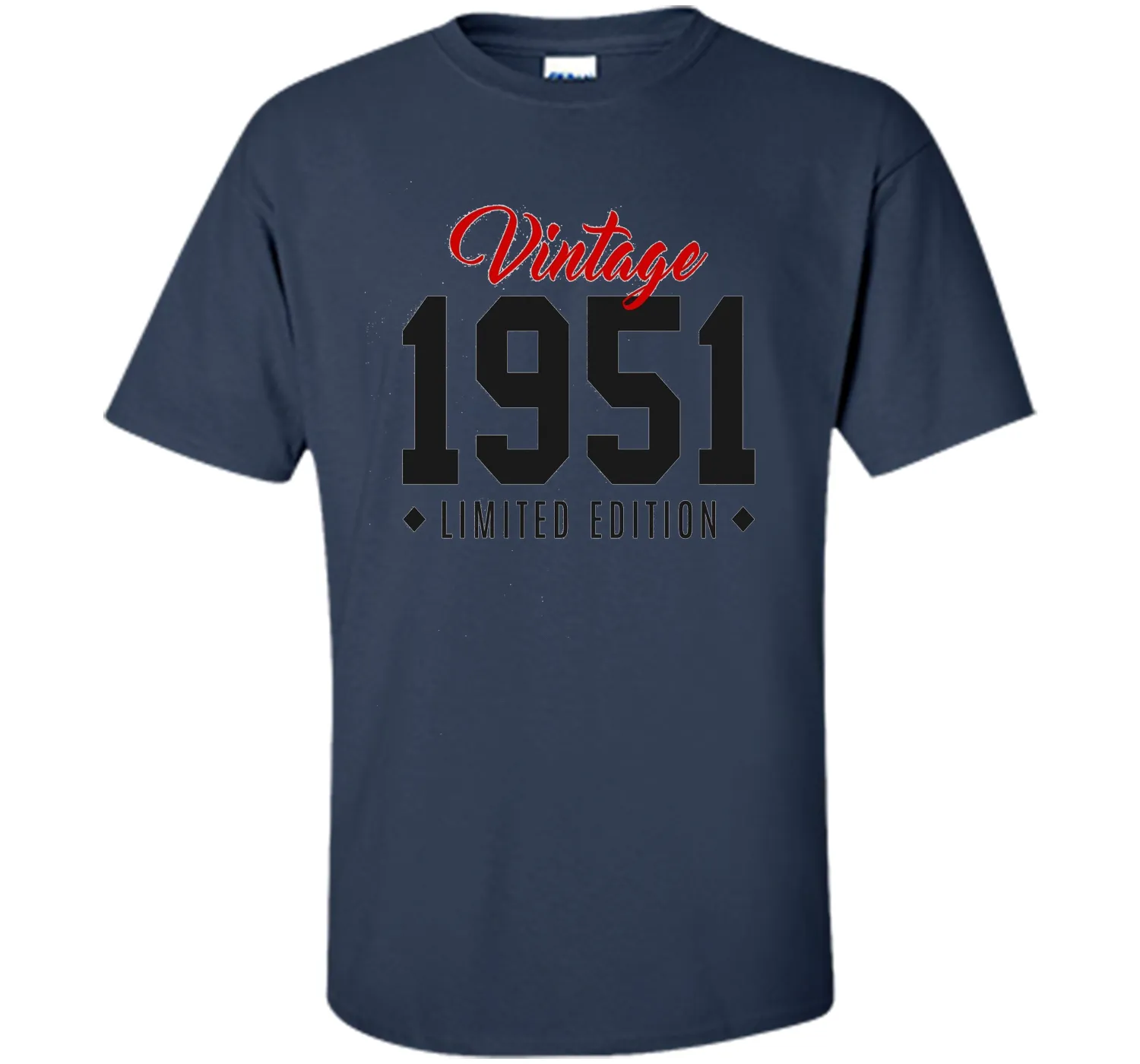 65th Birthday Gift T-Shirt Vintage 1951 Limited Edition Red