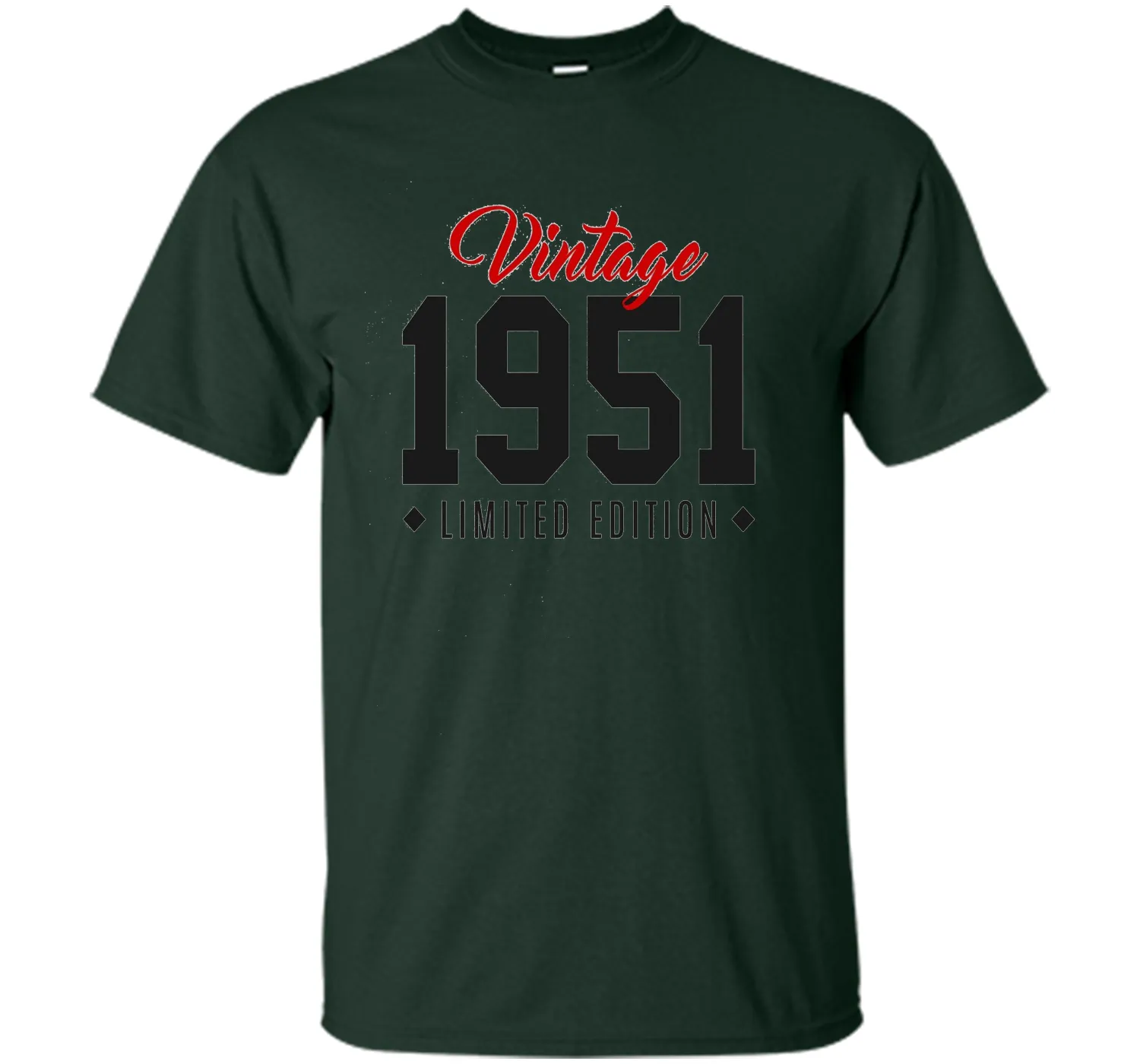 65th Birthday Gift T-Shirt Vintage 1951 Limited Edition Red