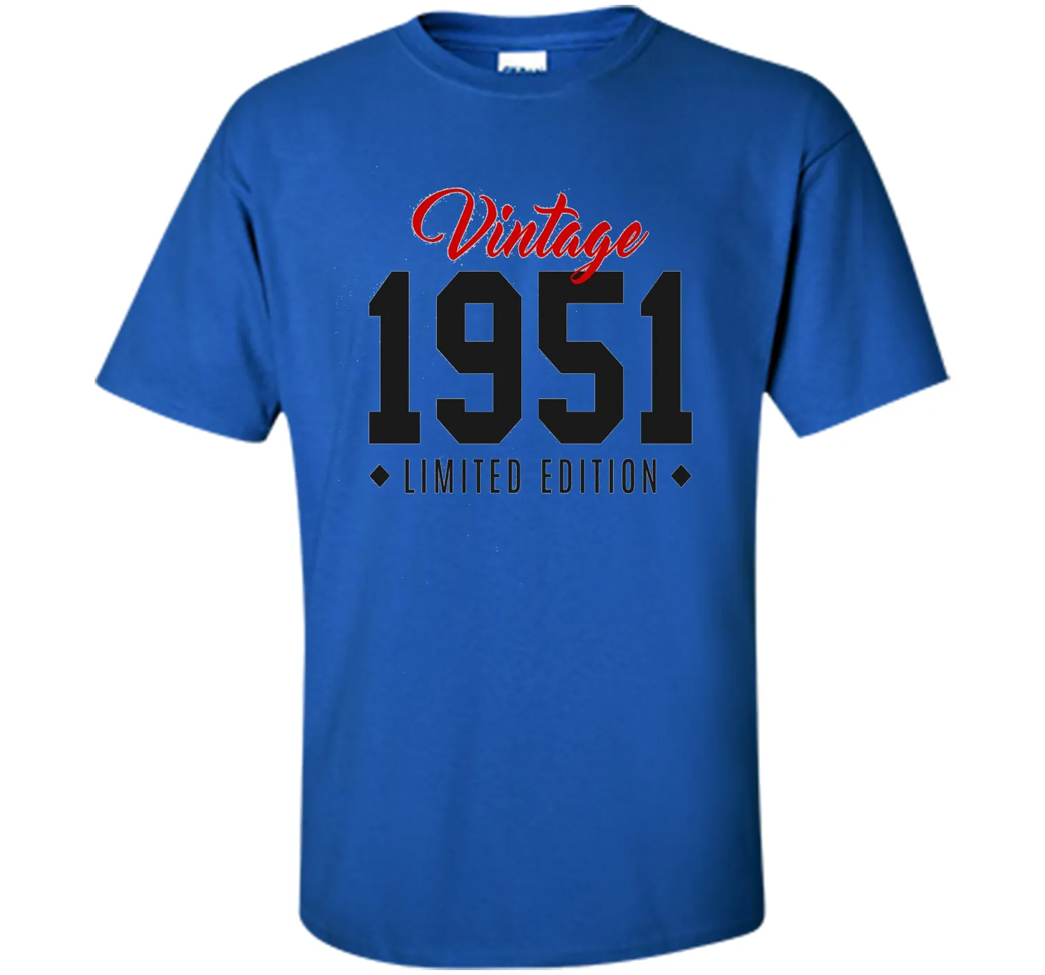 65th Birthday Gift T-Shirt Vintage 1951 Limited Edition Red