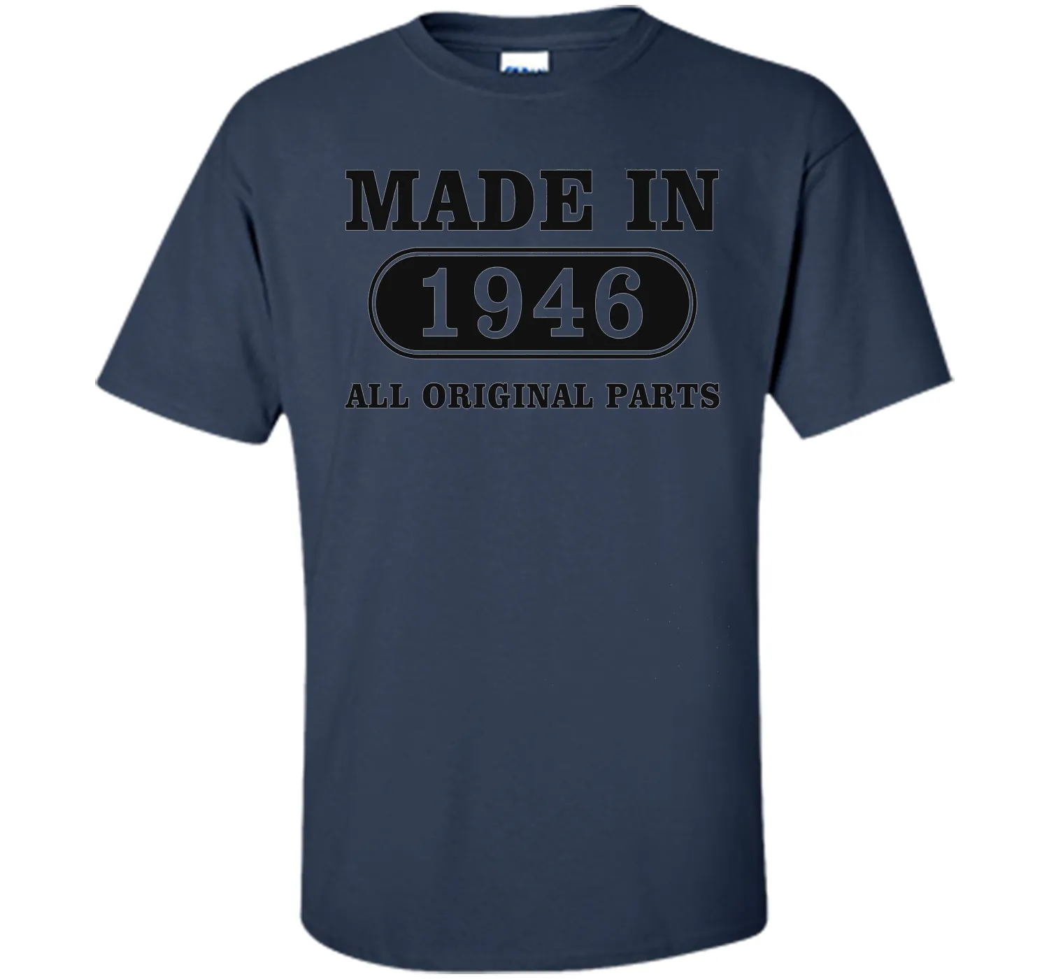 70th Birthday Gift, Made in 1946 All Original Parts T-Shirt