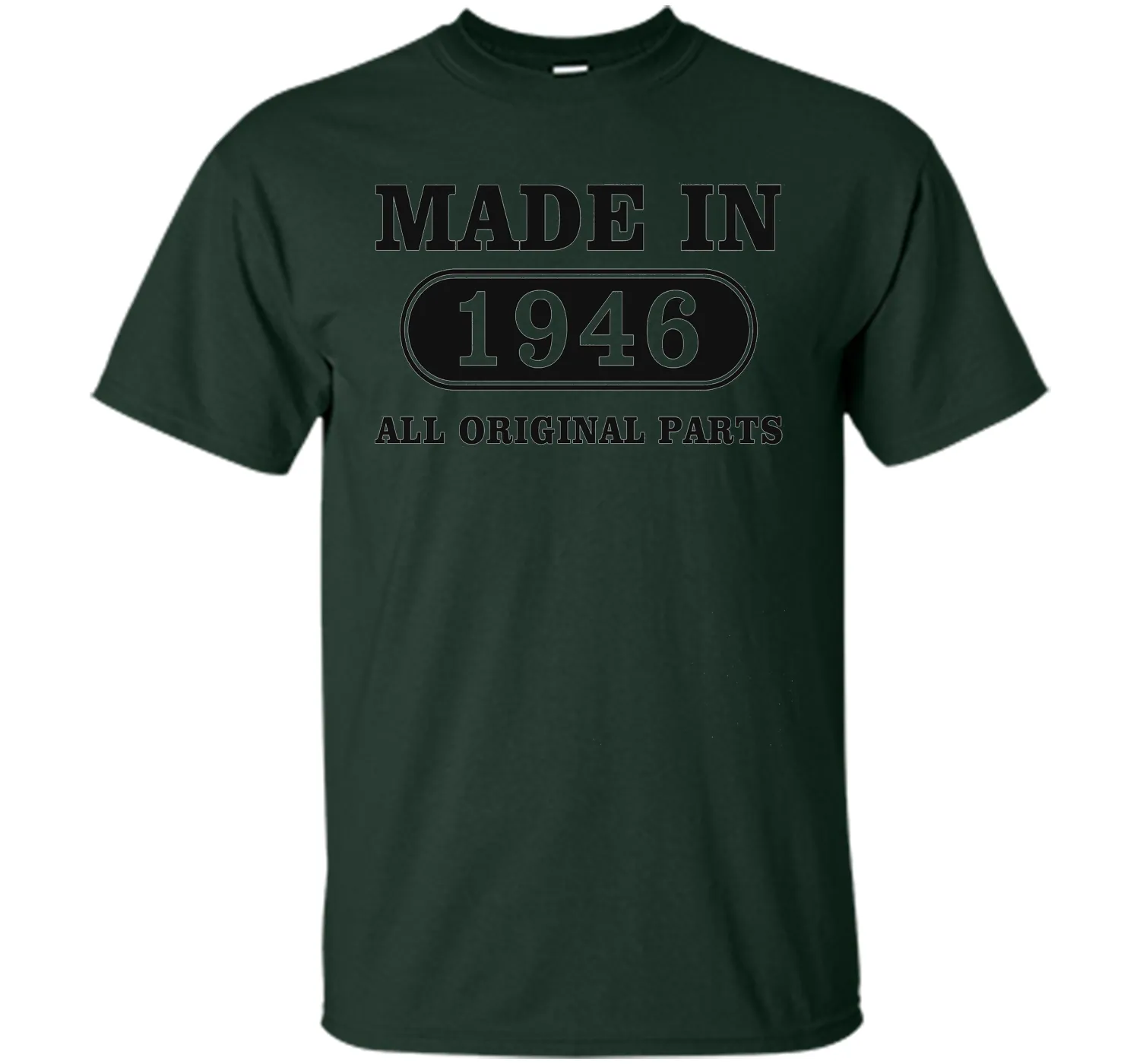 70th Birthday Gift, Made in 1946 All Original Parts T-Shirt