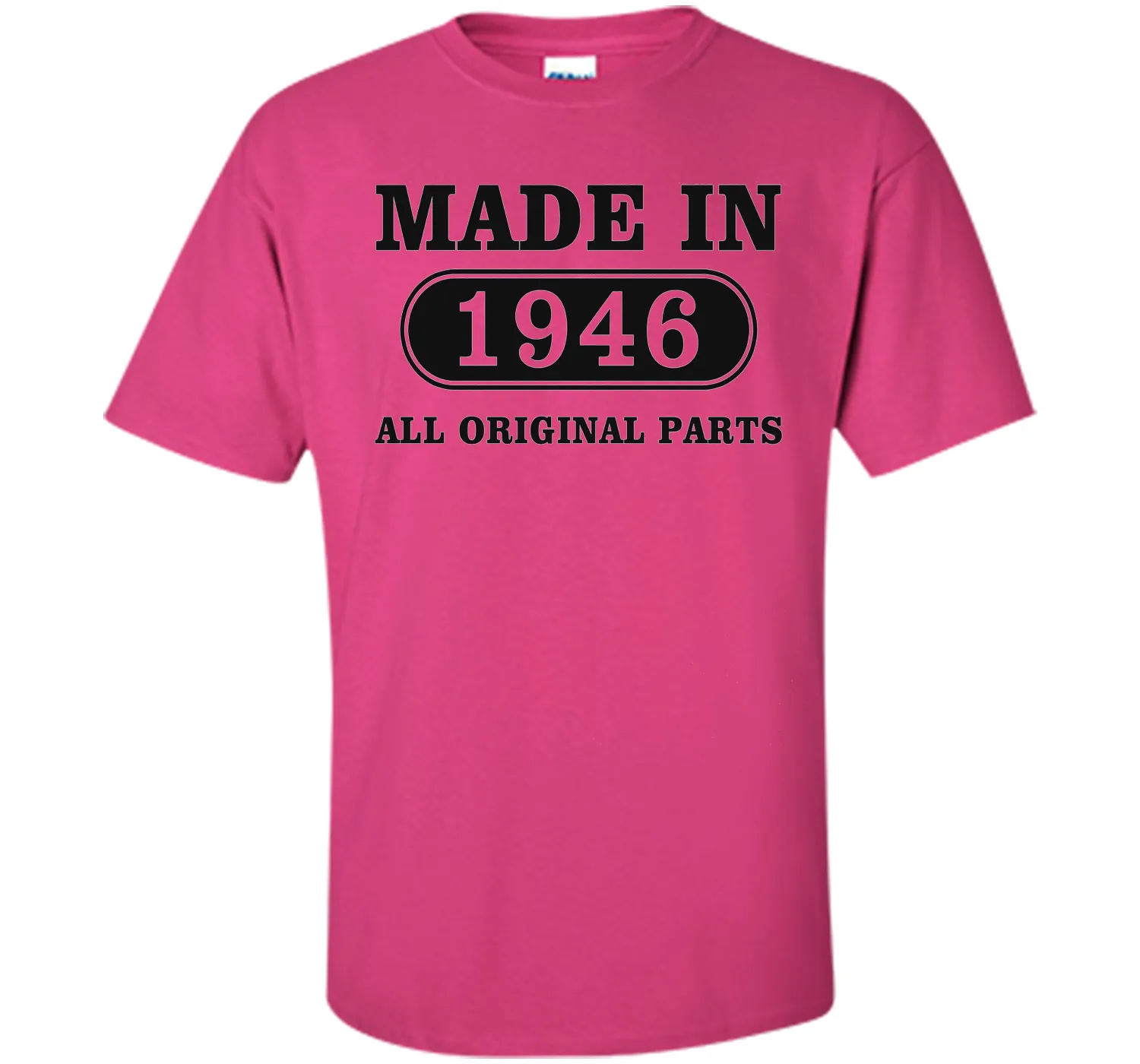 70th Birthday Gift, Made in 1946 All Original Parts T-Shirt