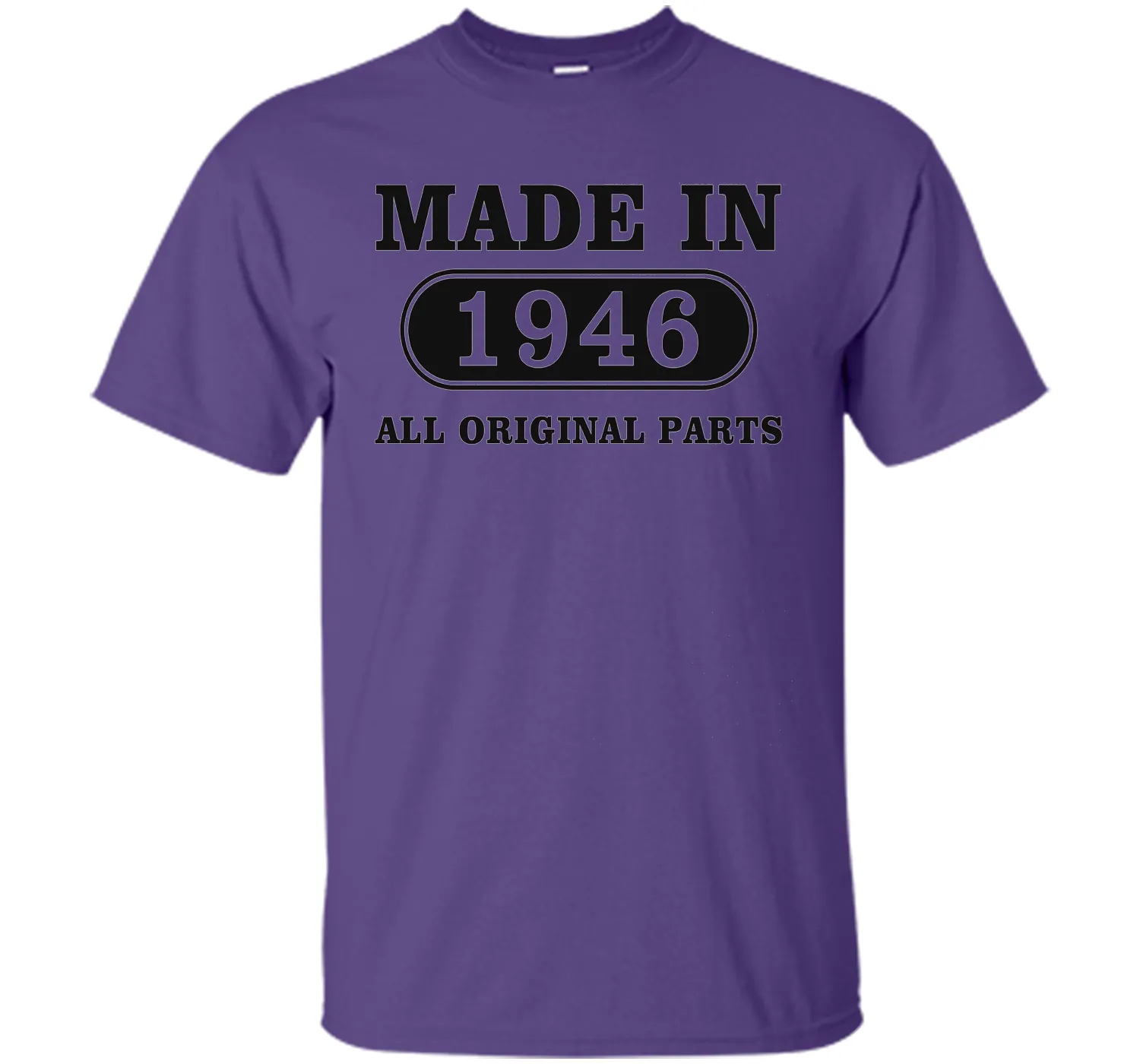 70th Birthday Gift, Made in 1946 All Original Parts T-Shirt