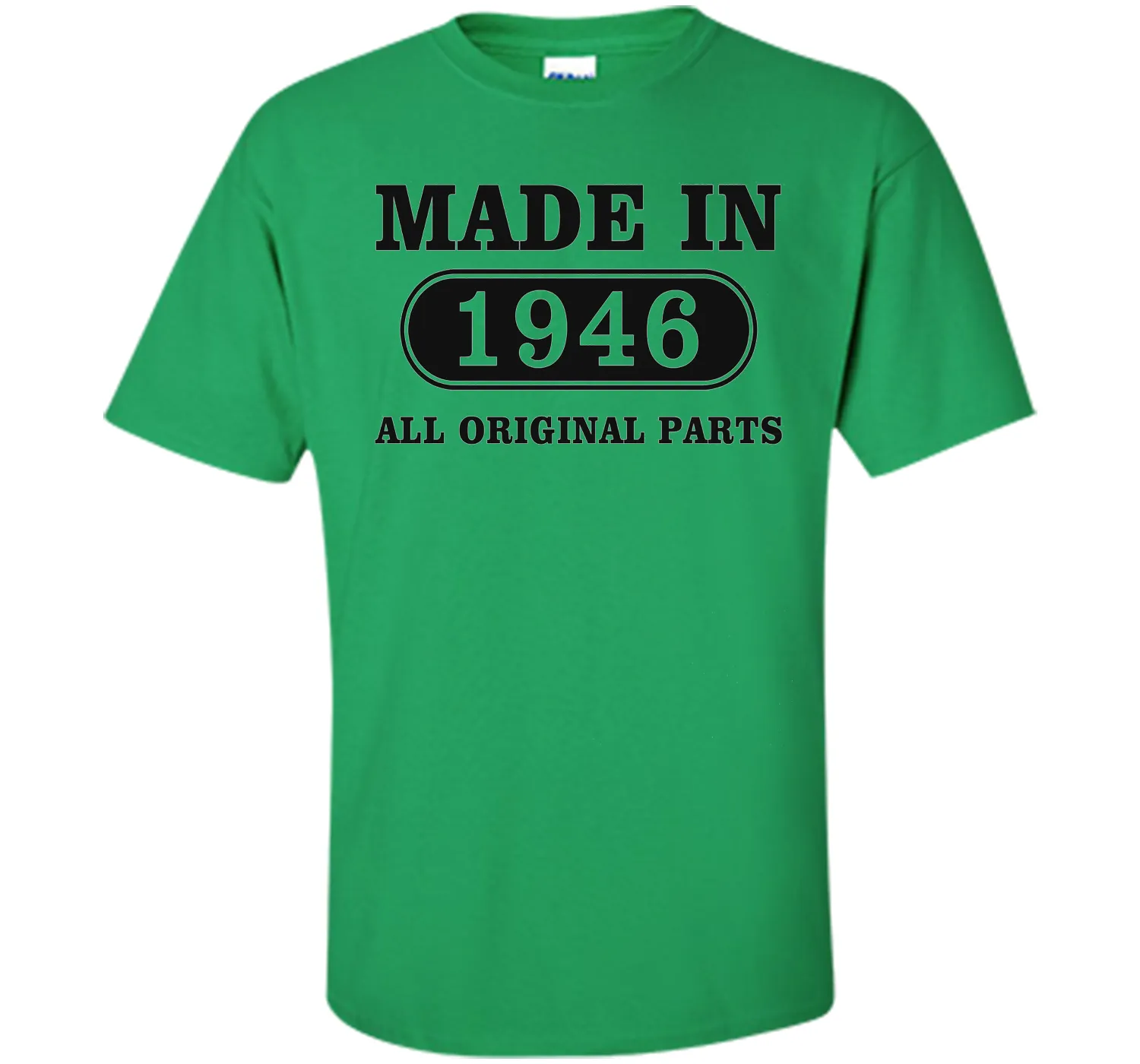 70th Birthday Gift, Made in 1946 All Original Parts T-Shirt