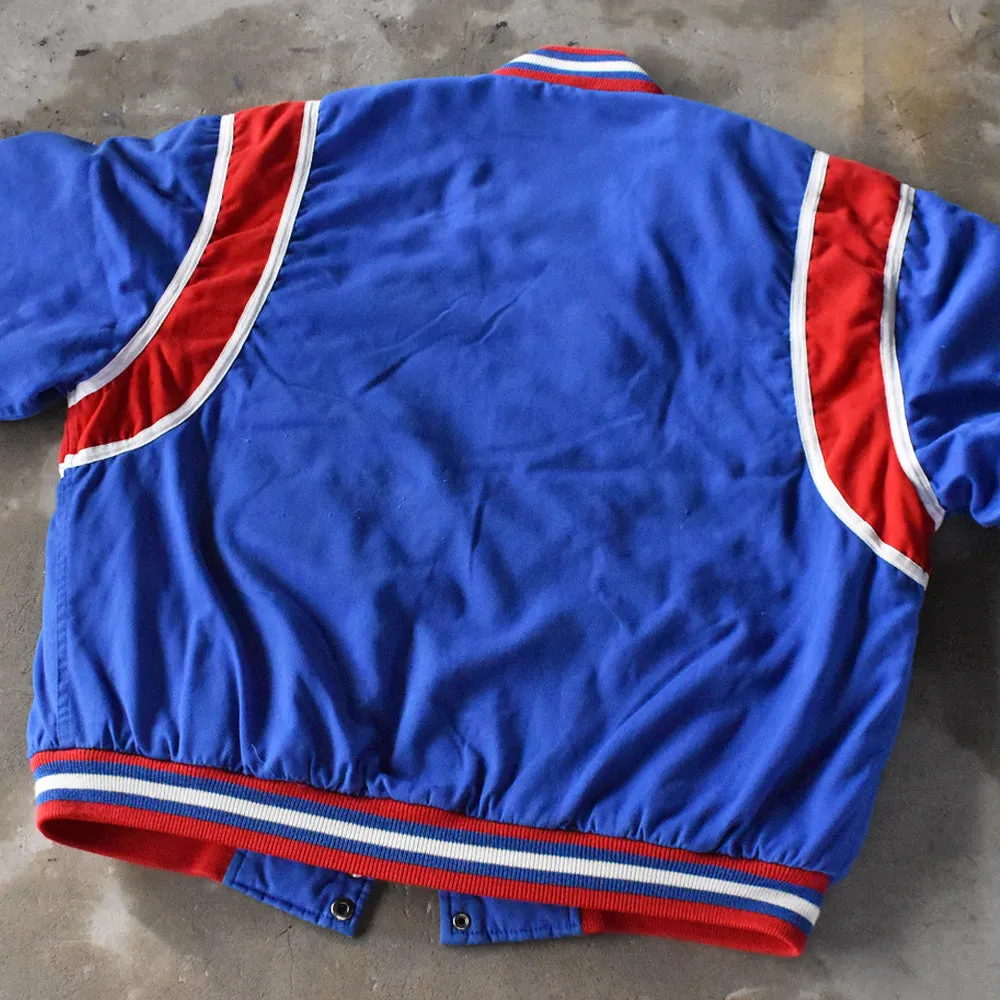 90’s LOGO ATHLETIC “NBA Detroit Pistons” スタジャン アワードジャケット 240219