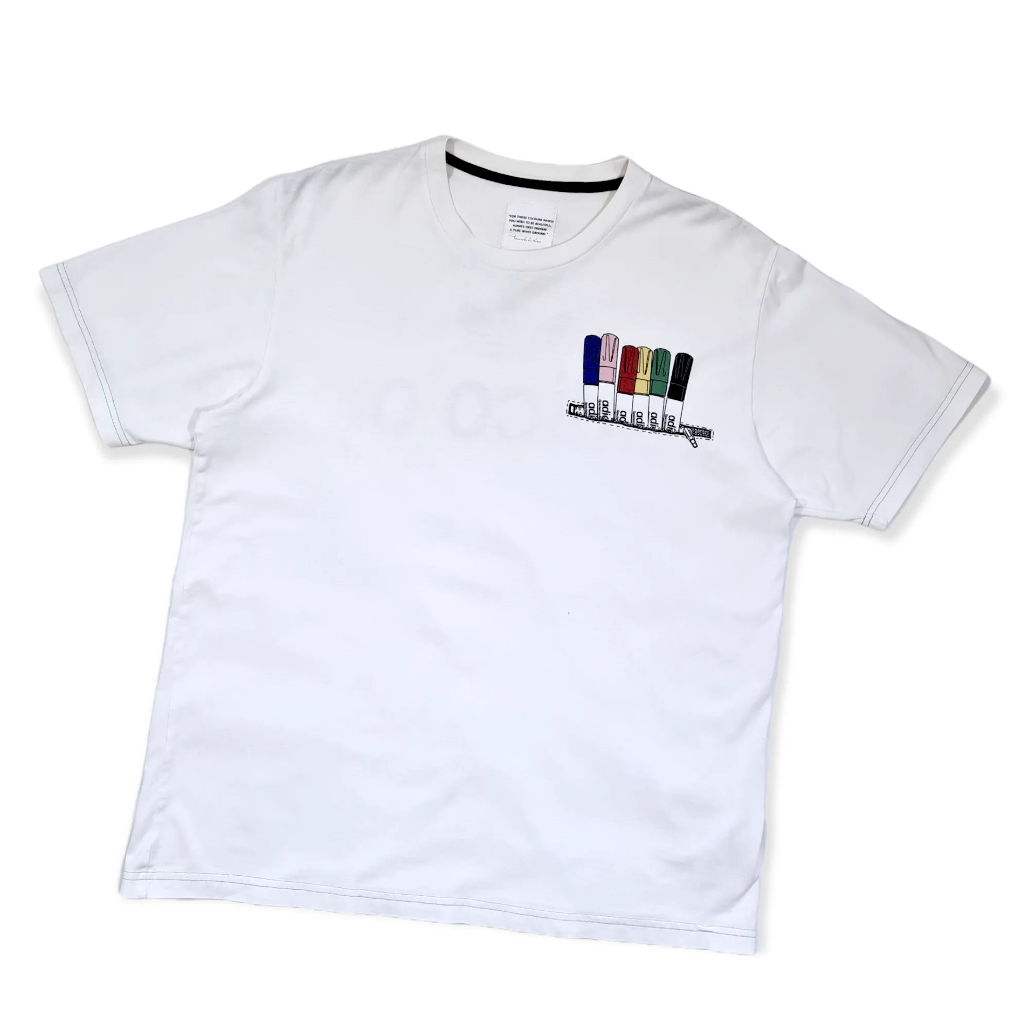 ADIDAS ADICOLOR : RARE WHITE SERIES T-SHIRT : SIZE XL