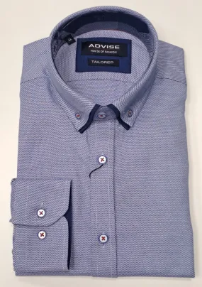 Advise House Of Fashion Long Sleeve Shirt 838 - Blue