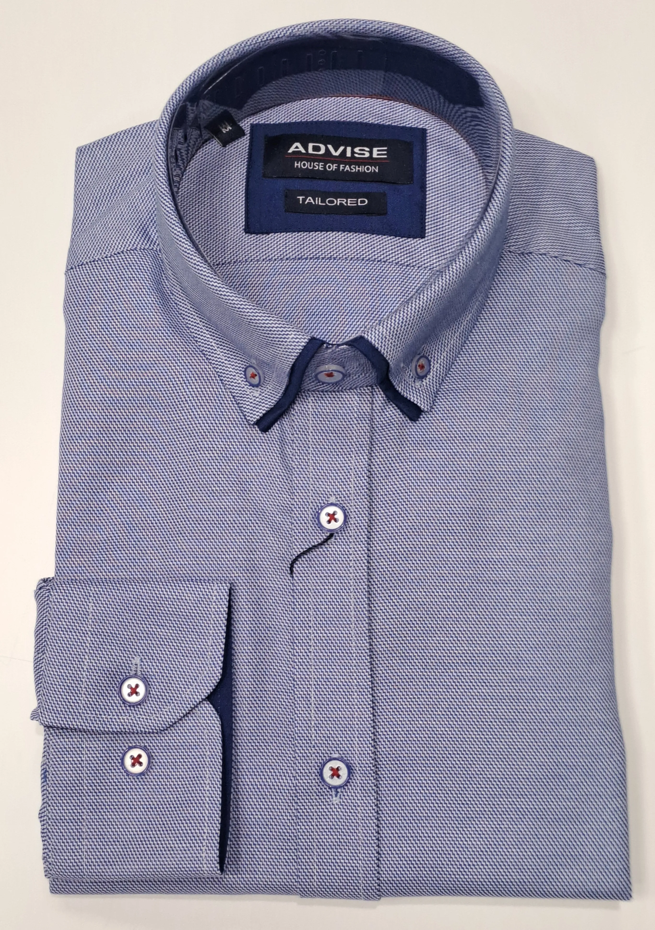 Advise House Of Fashion Long Sleeve Shirt 838 - Blue