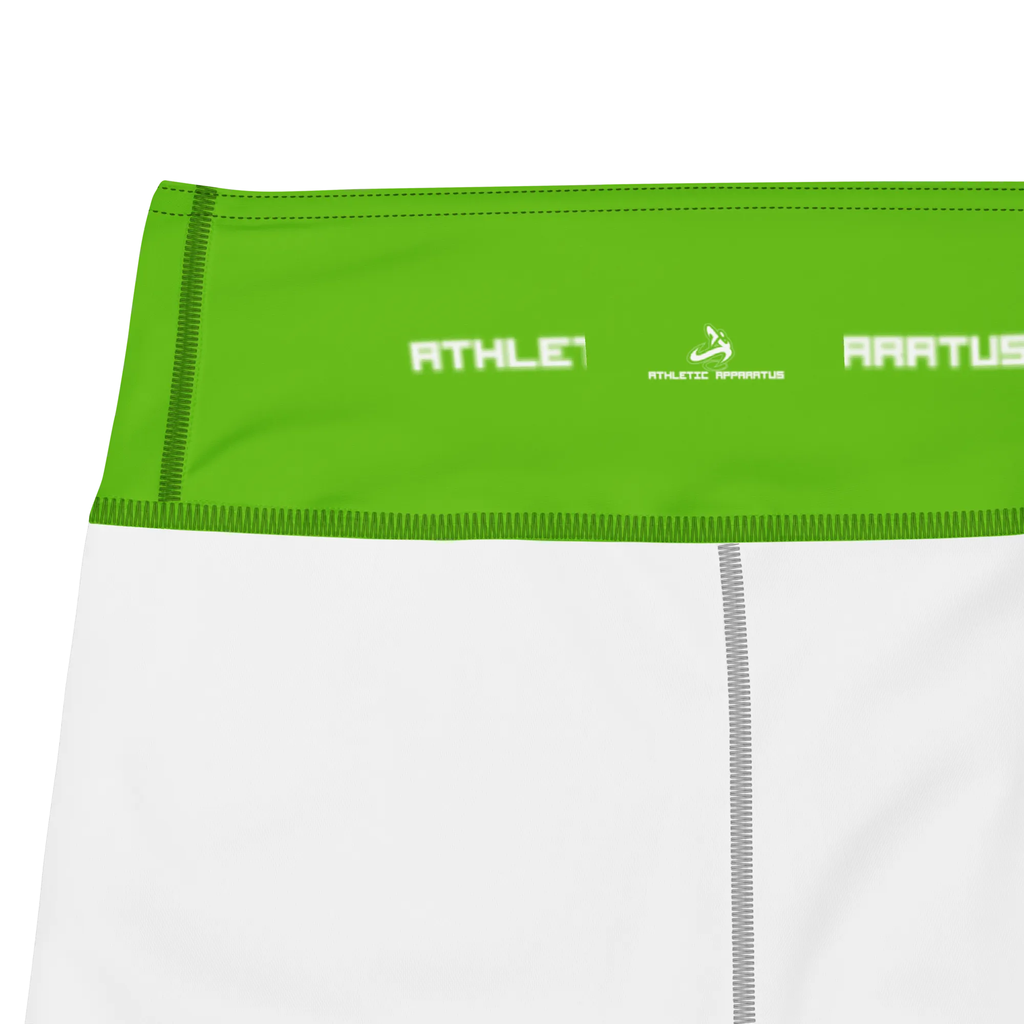 Athletic Apparatus Kelly Green White Logo Yoga Leggings