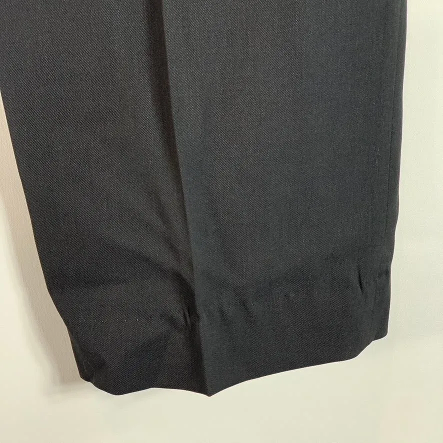 AUSTIN REED Men's Black Pleated Front Dress Pant SZ 42X28