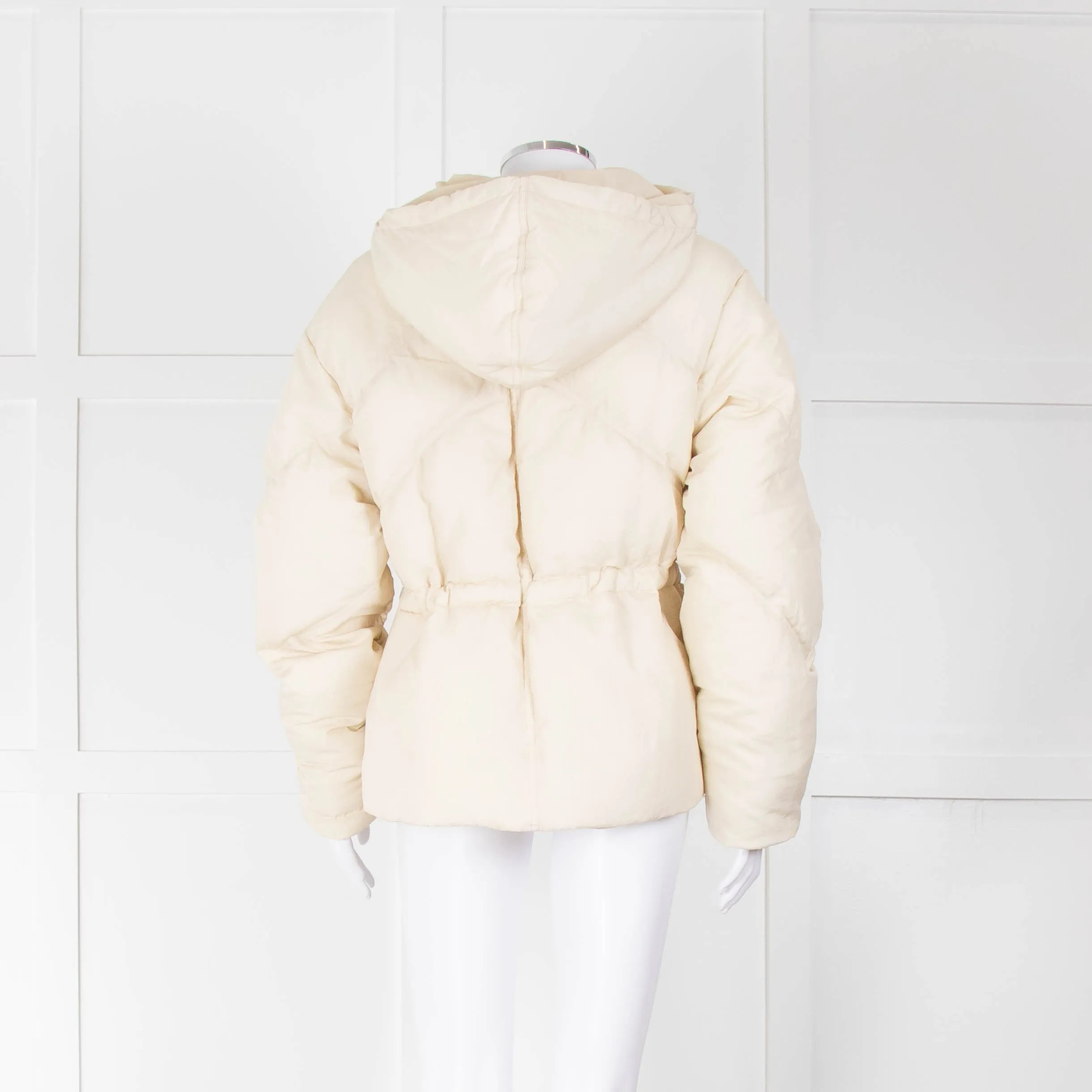 Ba&sh Cream Hooded Puffer Easter Jacket