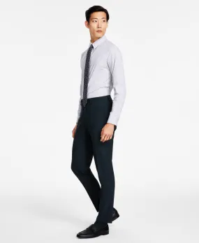 Bar Iii Mens Slim fit Dress Pants 36 / 32 Green Solid