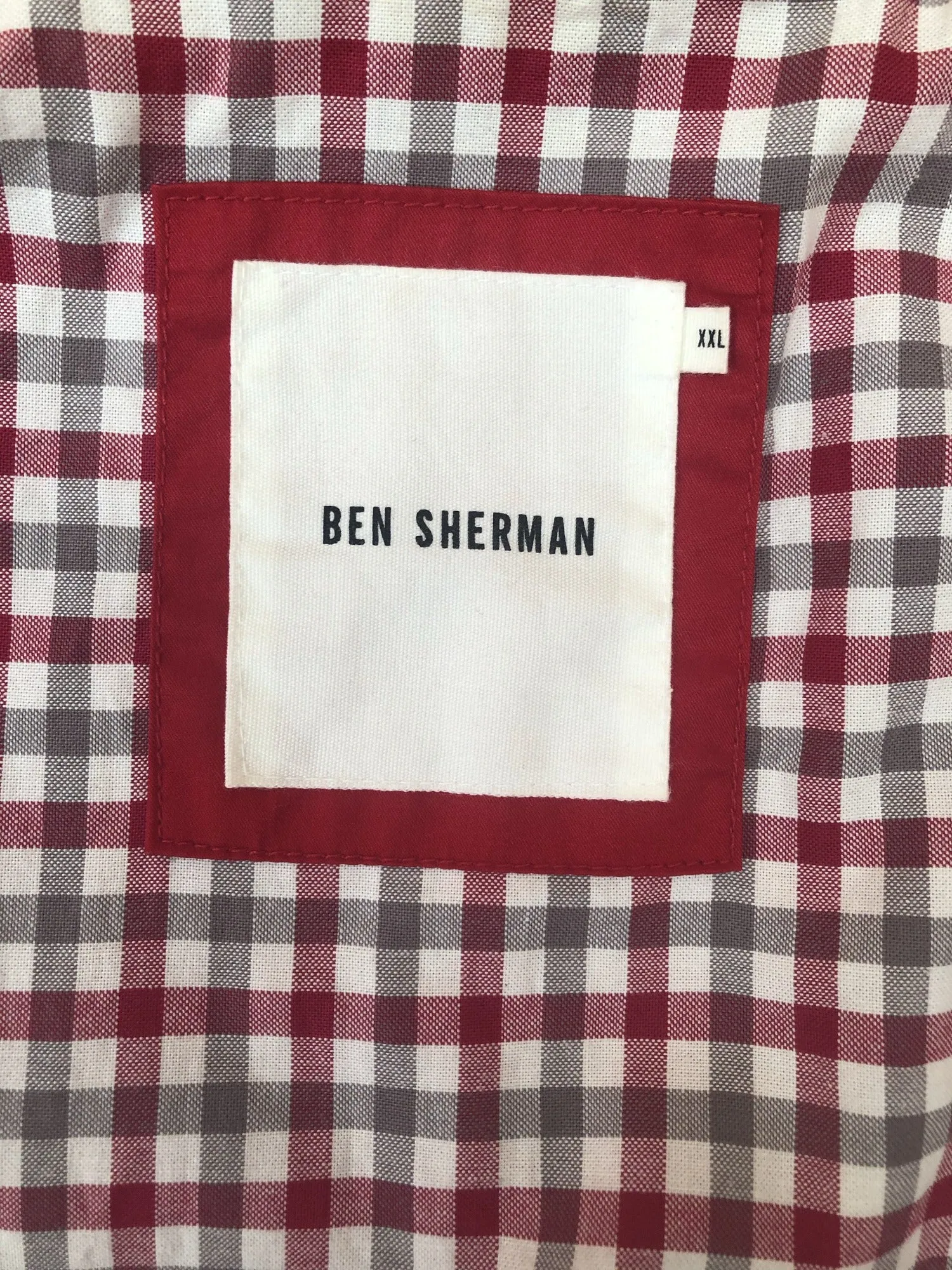Ben Sherman Harrington Jacket - Red - Size XL-XXL