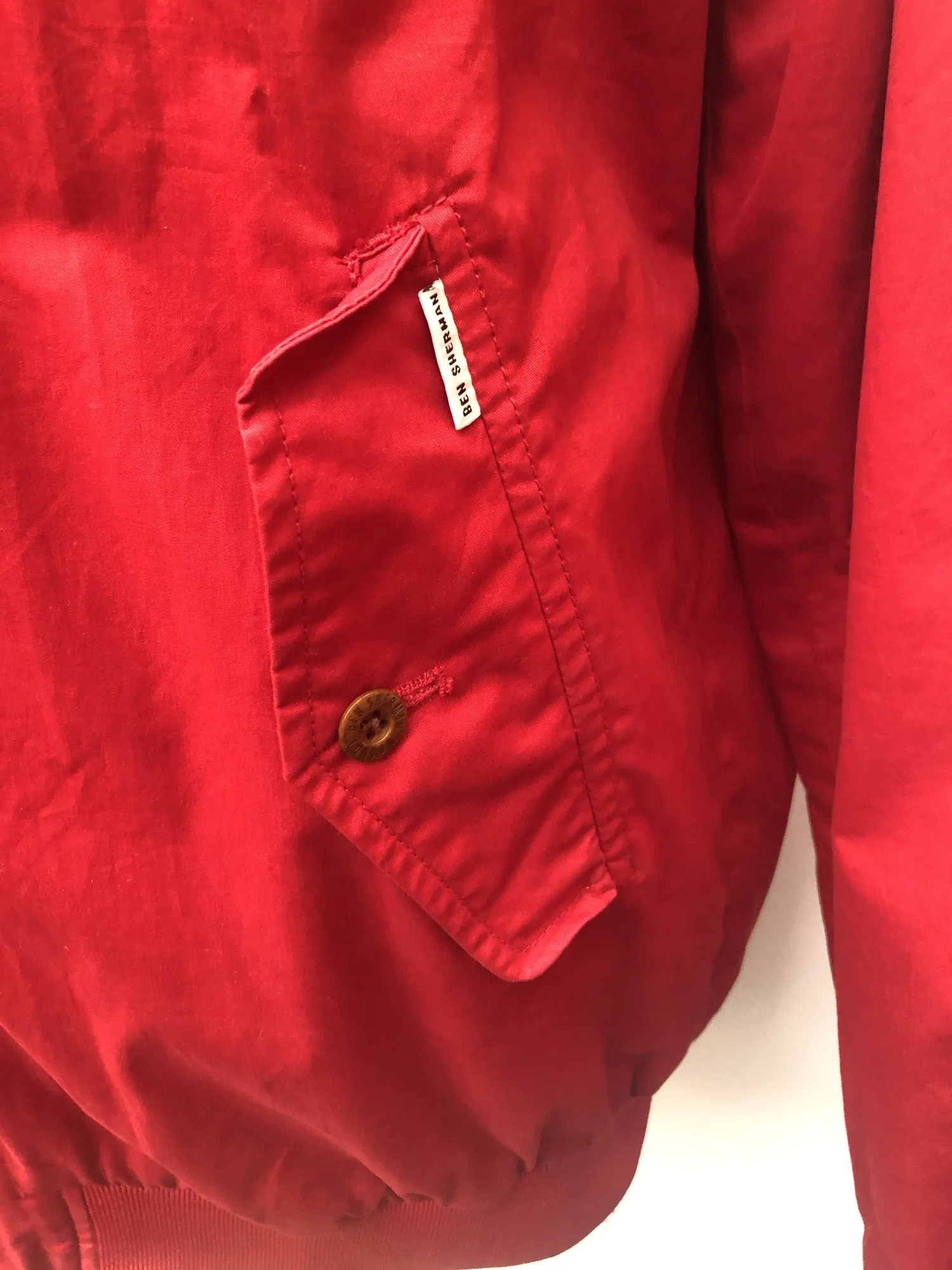 Ben Sherman Harrington Jacket - Red - Size XL-XXL