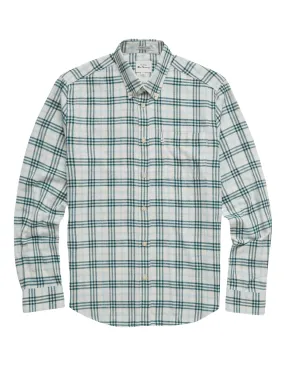 Ben Sherman Herringbone Check - Ocean Green