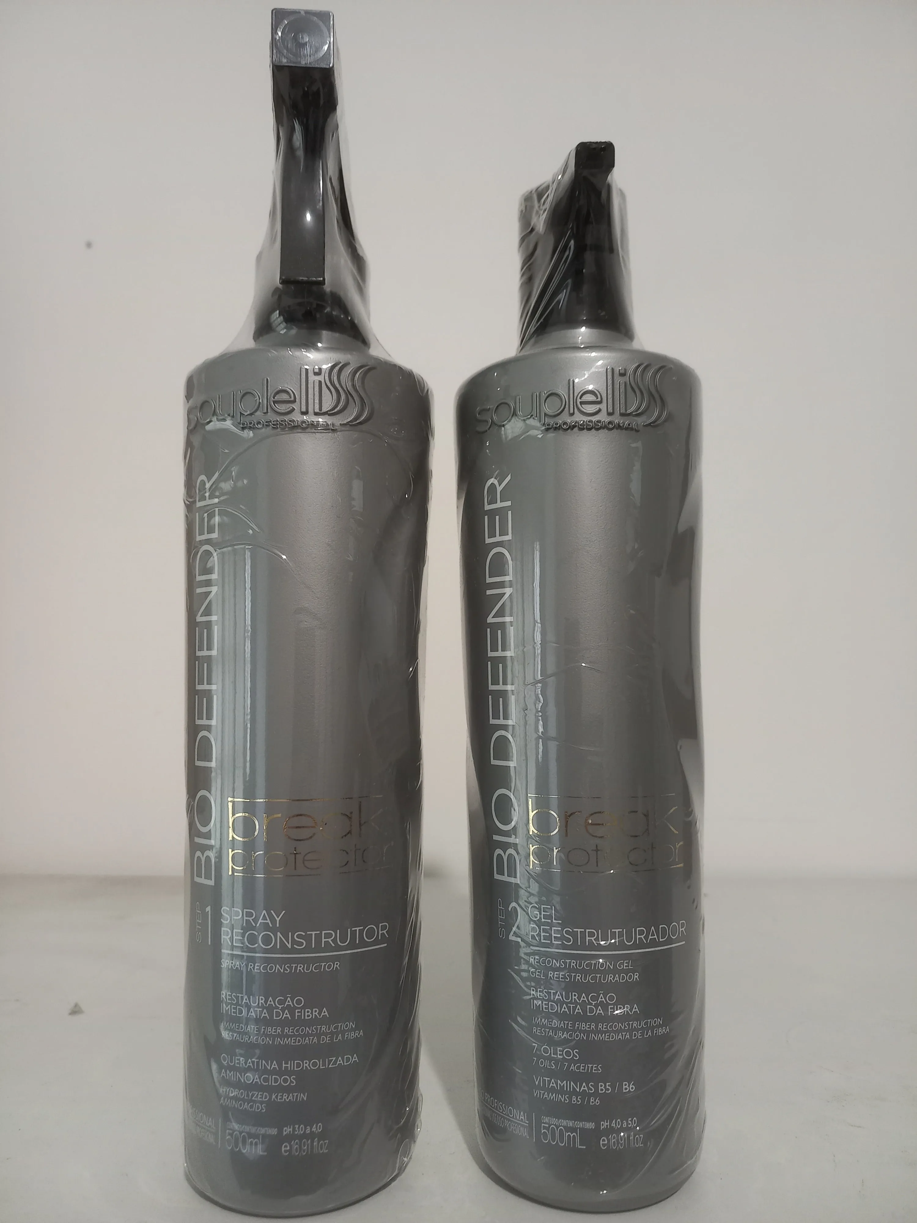 Bio Defender Break Protector Hair Reconstruction Restore Treatment Kit 2x500ml - Souple Liss