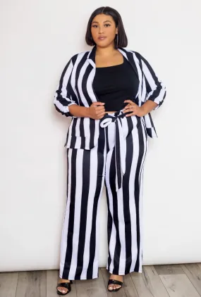 Black/White Striped Jacket
