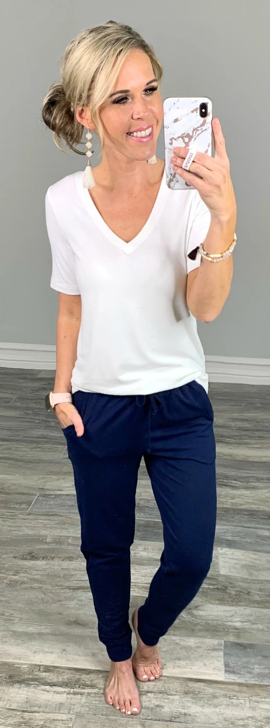 Blue Pocket Joggers