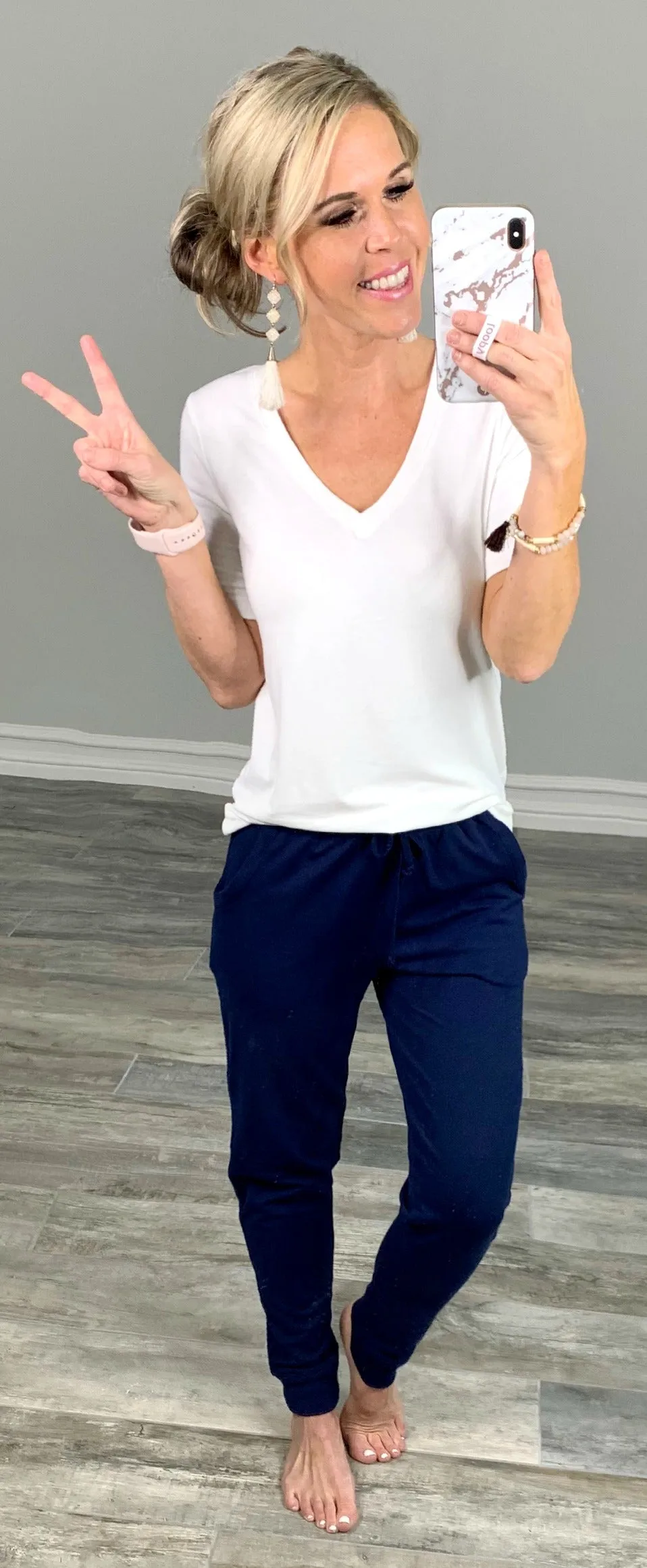 Blue Pocket Joggers