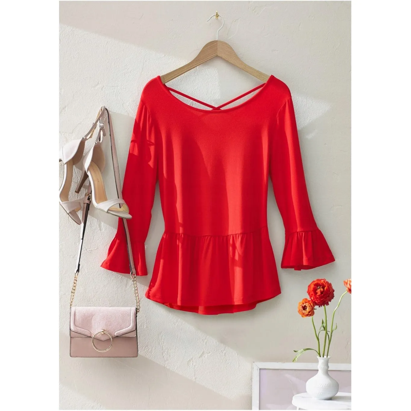 Bodyflirt Red Flounced Tunic