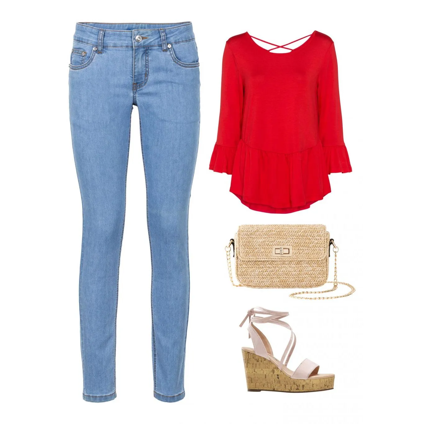Bodyflirt Red Flounced Tunic