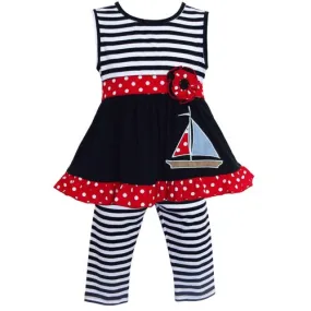 Boutique Striped Sailor Tunic and Leggings | 24 Months