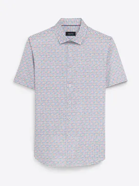 Bugatchi - Short Sleeve Shirt - OoohCotton Tech - 8 Way Stretch - Modern Fit - RF9011F40 Clearance