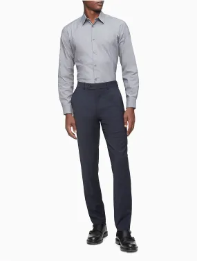 Calvin Klein Mens Skinny fit Dress Pants 32 / 30 Navy Blue Solid