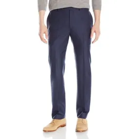 Calvin Klein Mens Slim fit Dress Pants 36 / 34 Blue Solid Stretch