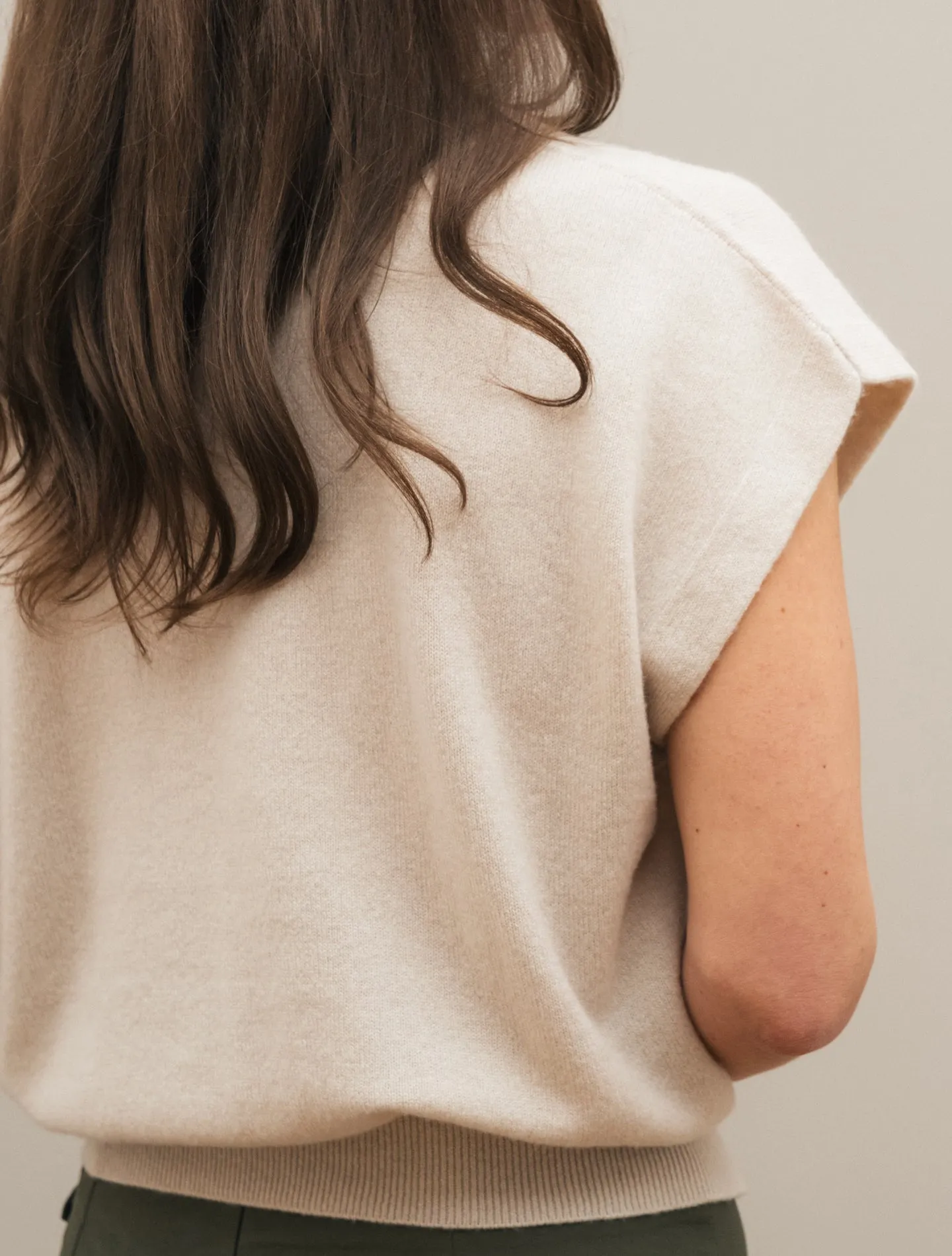 Coraline Cashmere Top Sand