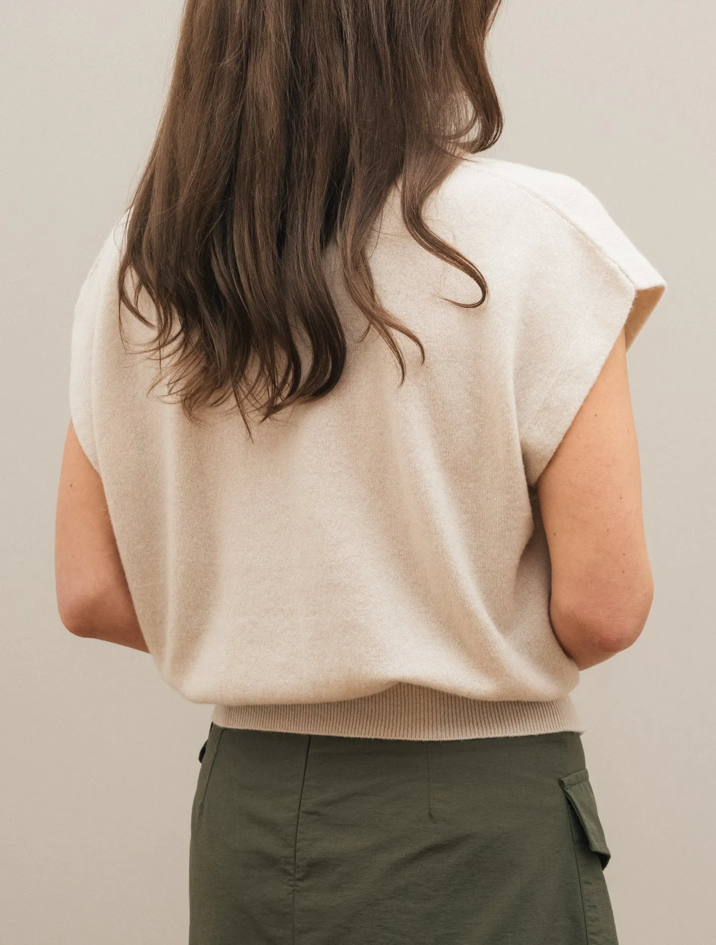 Coraline Cashmere Top Sand