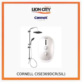 CORNELL CISE363DCR BK/ CISE363DCR SIL INSTANT SHOWER WITH RAIN SHOWER (DC PUMP)