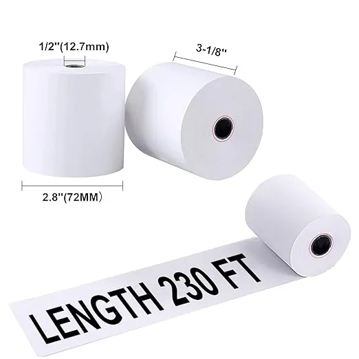 Credit Card Thermal Paper 3 1/8 x 230