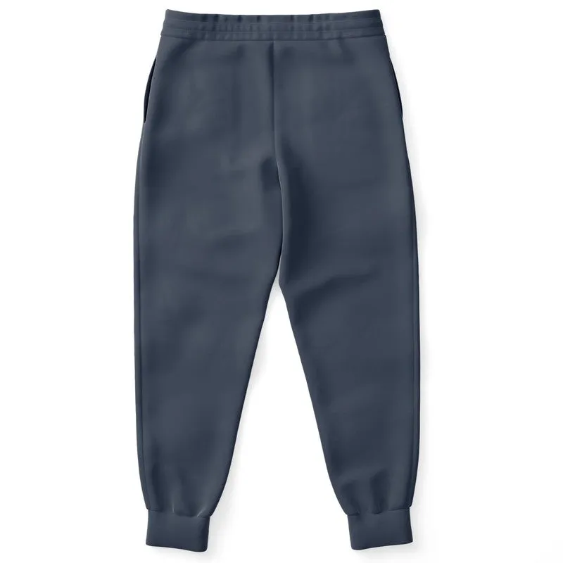Dark Blue Joggers | Unisex | with PLUS sizes | Dark Pale Pastel Blue | C30M15Y0K80