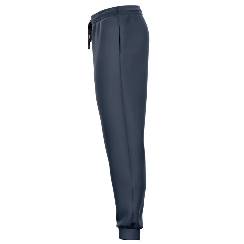 Dark Blue Joggers | Unisex | with PLUS sizes | Dark Pale Pastel Blue | C30M15Y0K80