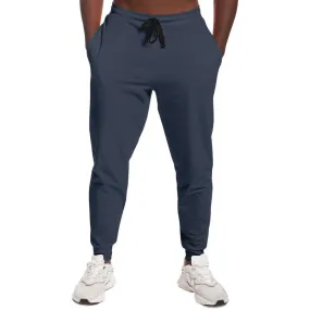 Dark Blue Joggers | Unisex | with PLUS sizes | Dark Pale Pastel Blue | C30M15Y0K80