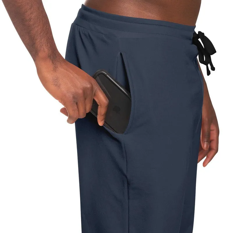 Dark Blue Joggers | Unisex | with PLUS sizes | Dark Pale Pastel Blue | C30M15Y0K80