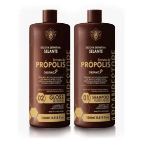 Definitive Sealant Organic Propolis Extract Progressive Brush Kit 2x1L - Fio Perfeitto