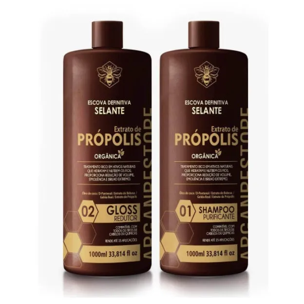 Definitive Sealant Organic Propolis Extract Progressive Brush Kit 2x1L - Fio Perfeitto