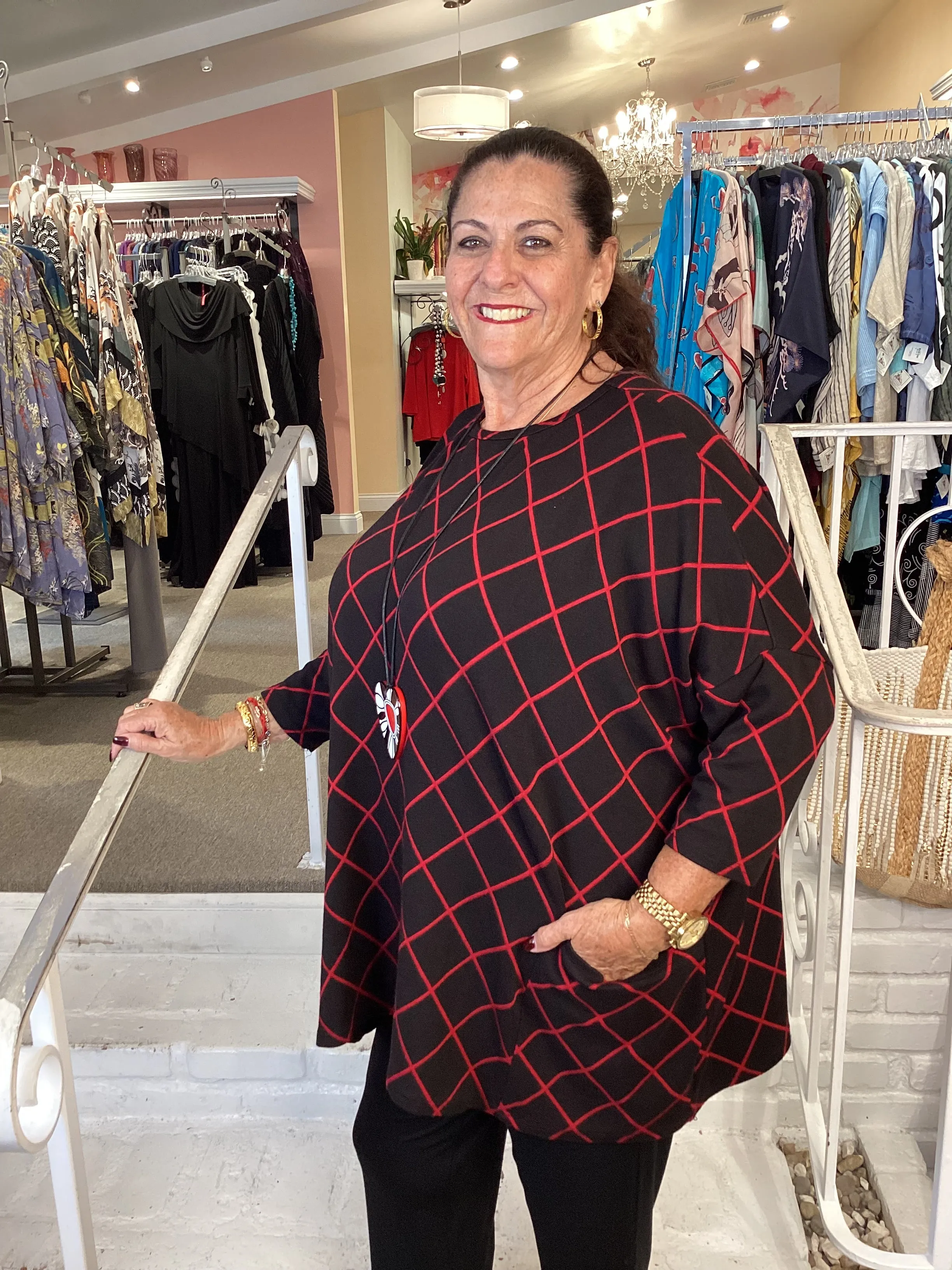 DIAMOND TUNIC - CARDINAL