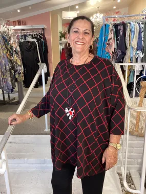 DIAMOND TUNIC - CARDINAL