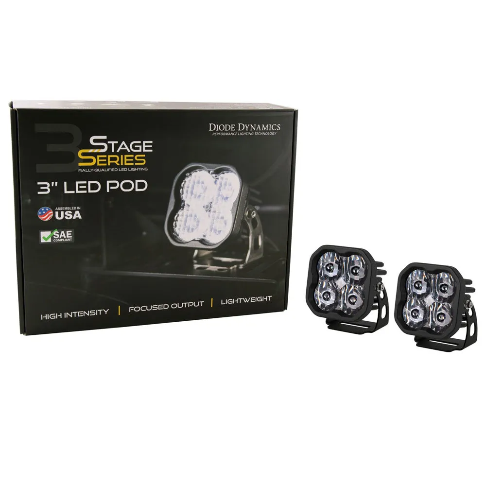 Diode Dynamics - SS3 SAE/DOT White Max LED Pod (Pair)