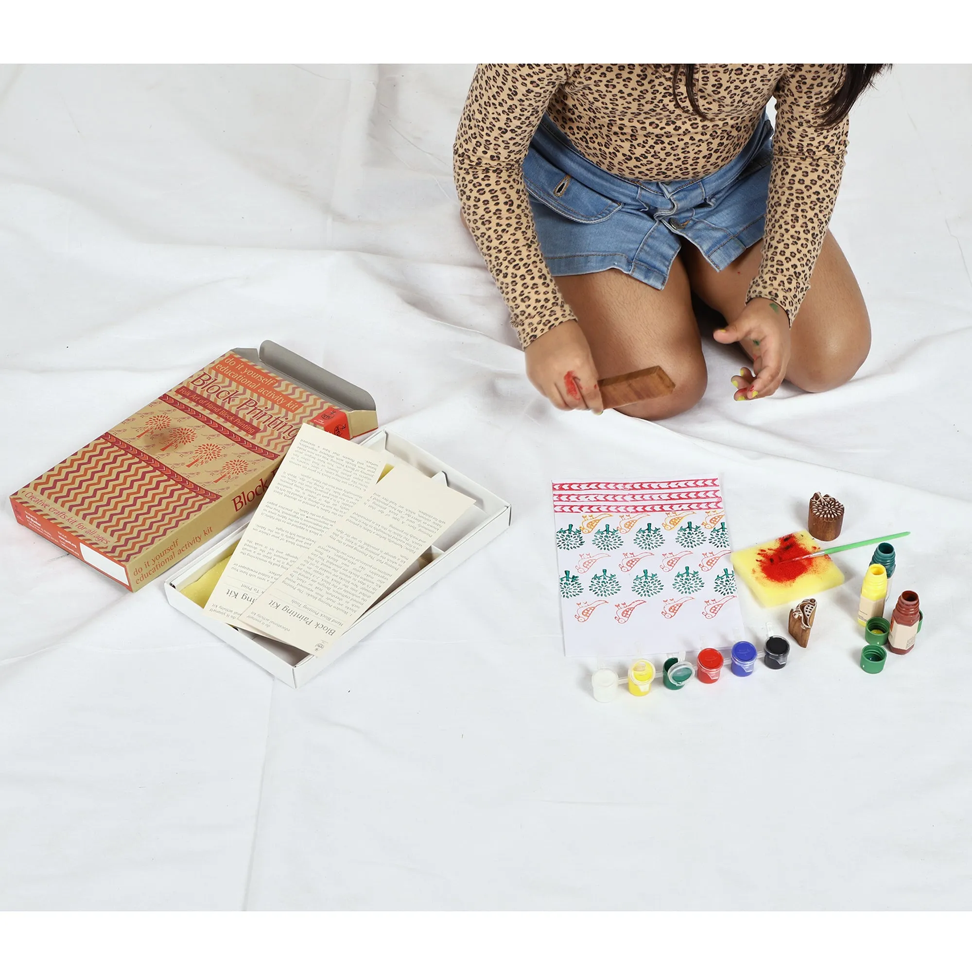 DIY Wooden Block printing Craft kit Classic
